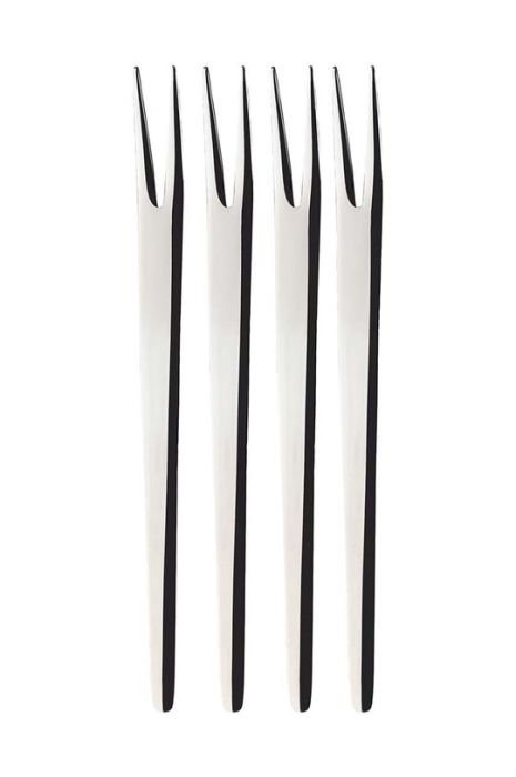 Набір виделок для закусок Dorre Tapas 4-pack колір сірий