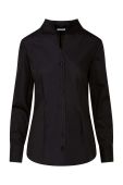 Бавовняна сорочка Seidensticker жіноча колір чорний slim