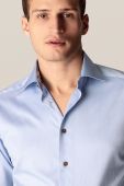 Сорочка Eton чоловіча slim з італійським коміром колір блакитний