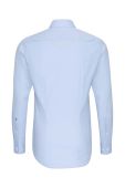 Бавовняна сорочка Seidensticker чоловіча slim класичний комір колір блакитний (2978646) Бавовняна сорочка Seidensticker чоловіча slim класичний комір колір блакитний (2978646)