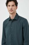 Бавовняна сорочка Seidensticker чоловіча колір зелений regular класичний комір Бавовняна сорочка Seidensticker чоловіча колір зелений regular класичний комір