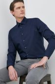 Бавовняна сорочка Seidensticker чоловіча колір синій slim класичний комір (2978689) Бавовняна сорочка Seidensticker чоловіча колір синій slim класичний комір (2978689)