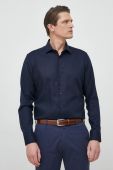 Бавовняна сорочка Seidensticker чоловіча колір синій slim класичний комір (2978877) Бавовняна сорочка Seidensticker чоловіча колір синій slim класичний комір (2978877)