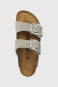Замшеві шльопанці Birkenstock Arizona Big Buckle жіночі колір сірий Narrow Width 1022154.GRAY-DOVE.GRAY