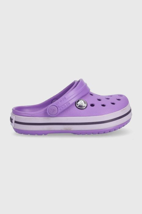 Дитячі шльопанці Crocs 204537 колір фіолетовий Дитячі шльопанці Crocs 204537 колір фіолетовий