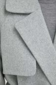 Вовняне пальто 2NDDAY Livia колір сірий перехідне двобортне