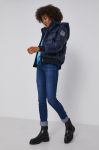Пухова куртка Armani Exchange жіноча колір синій зимова (1585971) Пухова куртка Armani Exchange жіноча колір синій зимова (1585971)