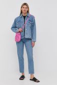 Джинсова куртка Gestuz жіноча перехідна колір блакитний (2165798)