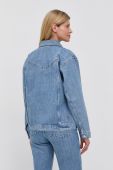 Джинсова куртка Gestuz жіноча перехідна колір блакитний (2165798)
