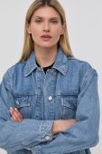 Джинсова куртка Gestuz жіноча перехідна колір блакитний (2165798)