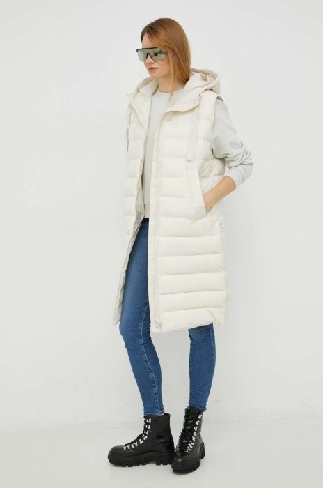 Безрукавка Marc O'Polo жіночий колір бежевий зимовий Безрукавка Marc O'Polo жіночий колір бежевий зимовий