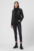 Шкіряна куртка AllSaints жіноча колір чорний перехідна (2828809) Шкіряна куртка AllSaints жіноча колір чорний перехідна (2828809)