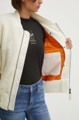 Куртка-бомбер Alpha Industries Ma-1 Teddy жіночий колір бежевий перехідна oversize 108102.16-cream Куртка-бомбер Alpha Industries Ma-1 Teddy жіночий колір бежевий перехідна oversize 108102.16-cream