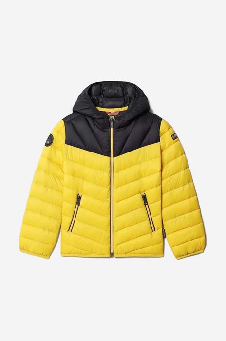Дитяча куртка Napapijri колір жовтий Дитяча куртка Napapijri колір жовтий