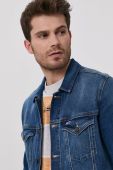 Джинсова куртка Tommy Jeans чоловіча перехідна колір блакитний (1502058)