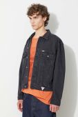 Джинсова куртка Guess Kit Trucker чоловіча колір чорний перехідна Джинсова куртка Guess Kit Trucker чоловіча колір чорний перехідна
