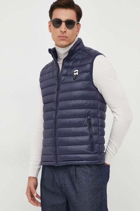 Безрукавка Karl Lagerfeld чоловічий колір синій перехідний Безрукавка Karl Lagerfeld чоловічий колір синій перехідний