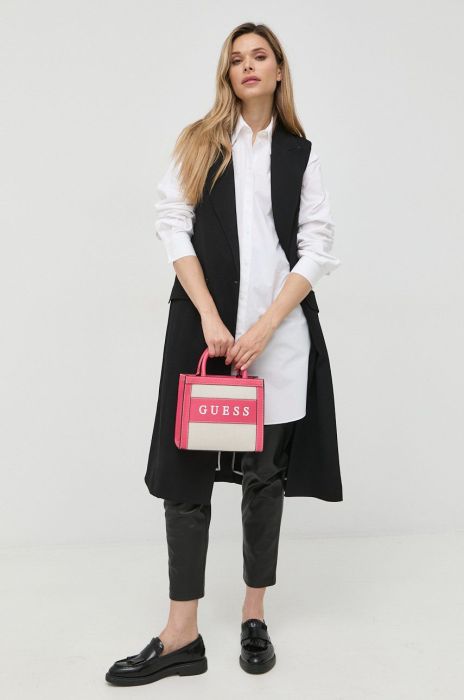 Безрукавка Karl Lagerfeld колір чорний двобортний Безрукавка Karl Lagerfeld колір чорний двобортний