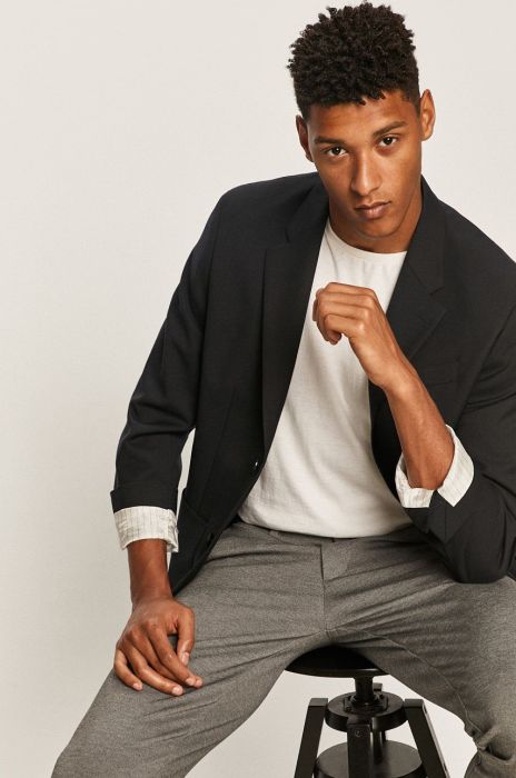 Lacoste Піджак колір темно-синій Lacoste Піджак колір темно-синій