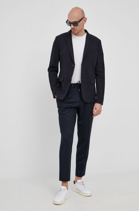 Піджак Emporio Armani чоловіча колір синій Піджак Emporio Armani чоловіча колір синій