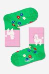 Дитячі шкарпетки Happy Socks Poodle & Flowers колір зелений