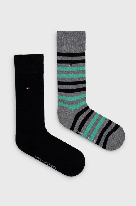 Шкарпетки Tommy Hilfiger (2-pack) чоловічі колір чорний (2096707) Шкарпетки Tommy Hilfiger (2-pack) чоловічі колір чорний (2096707)