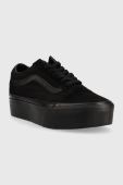 Кеди Vans Old Skool жіночі колір чорний VN0A7Q5MBKA1-BLACK Кеди Vans Old Skool жіночі колір чорний VN0A7Q5MBKA1-BLACK