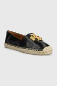 Шкіряні еспадрилі Tory Burch Eleanor Espadrille колір чорний 86567 Шкіряні еспадрилі Tory Burch Eleanor Espadrille колір чорний 86567