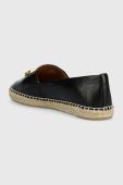 Шкіряні еспадрилі Tory Burch Eleanor Espadrille колір чорний 86567 Шкіряні еспадрилі Tory Burch Eleanor Espadrille колір чорний 86567