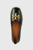 Шкіряні еспадрилі Tory Burch Eleanor Espadrille колір чорний 86567 Шкіряні еспадрилі Tory Burch Eleanor Espadrille колір чорний 86567