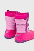 Crocs Дитячі черевики колір рожевий Crocs Дитячі черевики колір рожевий