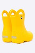 Crocs - Дитячі гумові чоботи Handle Rain колір жовтий Crocs - Дитячі гумові чоботи Handle Rain колір жовтий