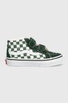 Дитячі кеди Vans UY SK8-Mid Reissue V VN00018TBD61 колір зелений Дитячі кеди Vans UY SK8-Mid Reissue V VN00018TBD61 колір зелений