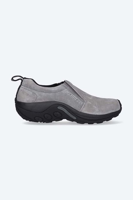 Замшеві туфлі Merrell Buty Merrell Jungle Moc J71447 чоловічі колір сірий Замшеві туфлі Merrell Buty Merrell Jungle Moc J71447 чоловічі колір сірий