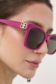 Сонцезахисні окуляри Balenciaga жіночі колір рожевий (3157347)