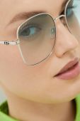 Сонцезахисні окуляри Gucci жіночі колір срібний Сонцезахисні окуляри Gucci жіночі колір срібний