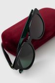 Сонцезахисні окуляри Gucci жіночі колір зелений Сонцезахисні окуляри Gucci жіночі колір зелений