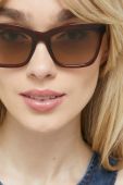 Сонцезахисні окуляри Love Moschino жіночі колір коричневий (3157819)