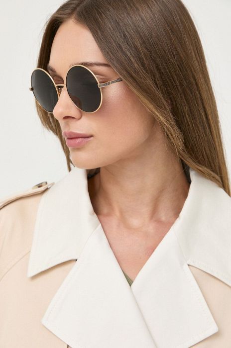 Сонцезахисні окуляри Jimmy Choo Oriane жіночі колір чорний Сонцезахисні окуляри Jimmy Choo Oriane жіночі колір чорний