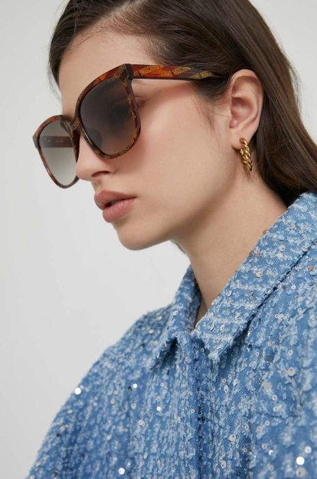 Сонцезахисні окуляри Moschino жіночі колір коричневий (3193728) Сонцезахисні окуляри Moschino жіночі колір коричневий (3193728)