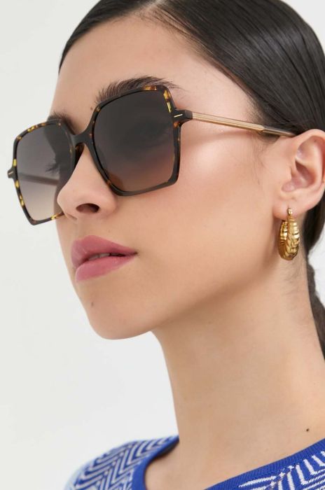 Сонцезахисні окуляри BOSS жіночі колір коричневий (3262676) Сонцезахисні окуляри BOSS жіночі колір коричневий (3262676)