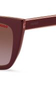 Сонцезахисні окуляри HUGO жіночі колір коричневий (3157829) Сонцезахисні окуляри HUGO жіночі колір коричневий (3157829)
