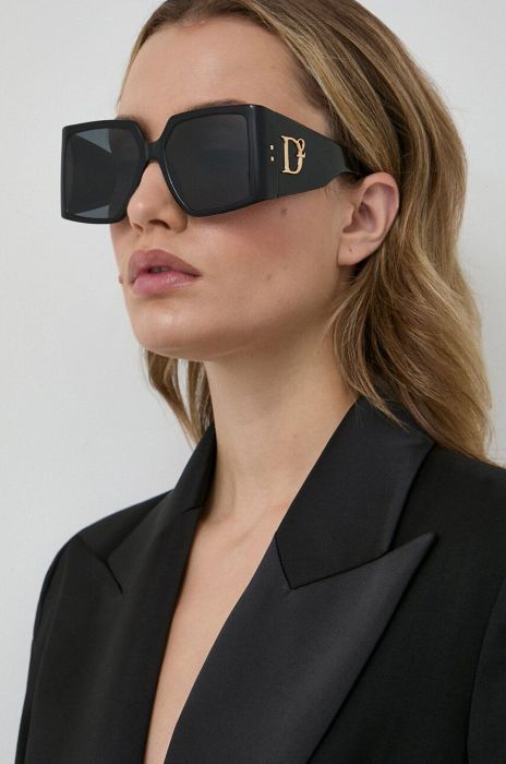 Сонцезахисні окуляри DSQUARED2 жіночі колір чорний (3557295) Сонцезахисні окуляри DSQUARED2 жіночі колір чорний (3557295)