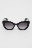 Сонцезахисні окуляри Alexander McQueen AM0403S жіночі колір чорний