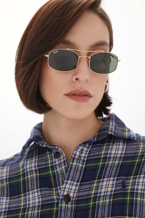 Сонцезахисні окуляри Ray-Ban жіночі колір зелений Сонцезахисні окуляри Ray-Ban жіночі колір зелений