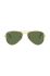 Дитячі сонцезахисні окуляри Ray-Ban Junior Aviator колір зелений 0RJ9506S-Polarized