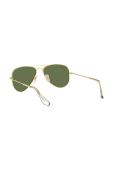 Дитячі сонцезахисні окуляри Ray-Ban Junior Aviator колір зелений 0RJ9506S-Polarized Дитячі сонцезахисні окуляри Ray-Ban Junior Aviator колір зелений 0RJ9506S-Polarized
