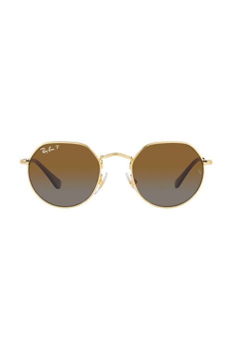 Дитячі сонцезахисні окуляри Ray-Ban Junior Jack колір коричневий 0RJ9565S-Polarized Дитячі сонцезахисні окуляри Ray-Ban Junior Jack колір коричневий 0RJ9565S-Polarized