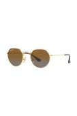 Дитячі сонцезахисні окуляри Ray-Ban Junior Jack колір коричневий 0RJ9565S-Polarized Дитячі сонцезахисні окуляри Ray-Ban Junior Jack колір коричневий 0RJ9565S-Polarized