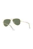 Дитячі сонцезахисні окуляри Ray-Ban Junior Aviator колір зелений 0RJ9506S